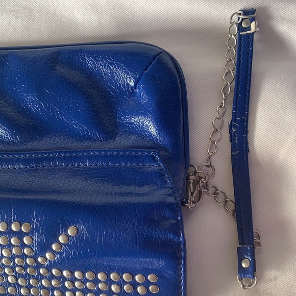 Blue St. Laura Studded Clutch - Picture 6 of 8